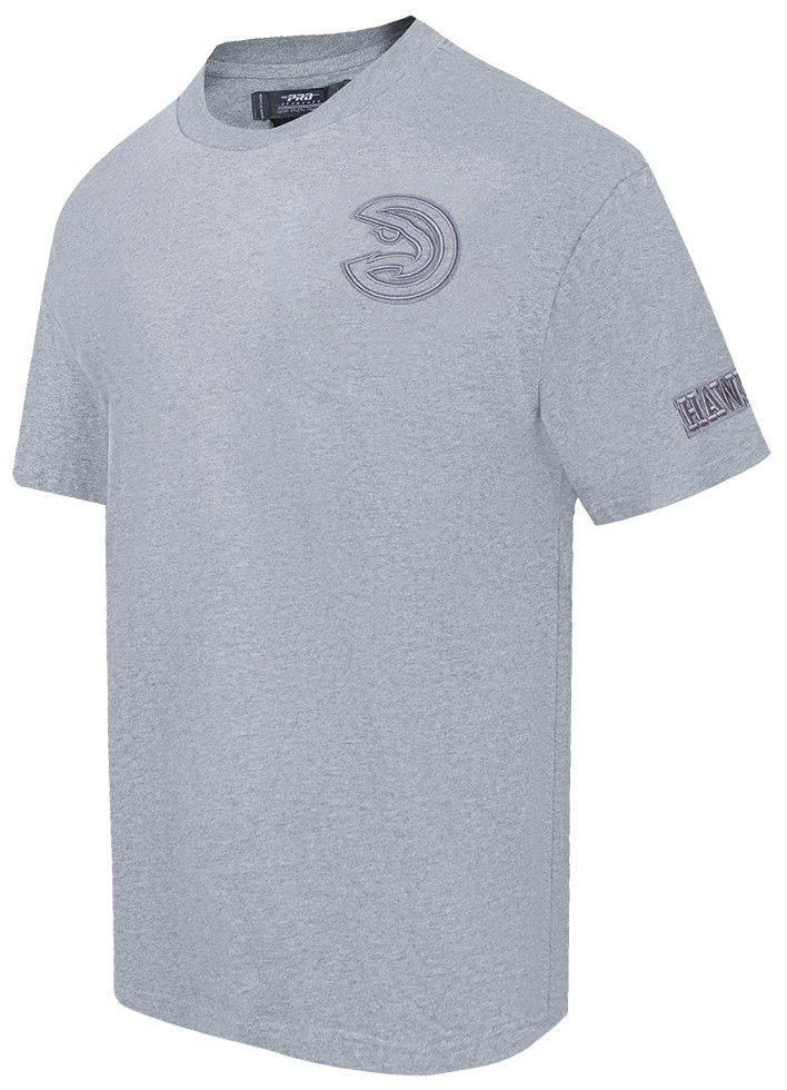 Pro Standard Men's Atlanta Hawks Gray Neutral Drop Shoulder Short Sleeve T-Shirt