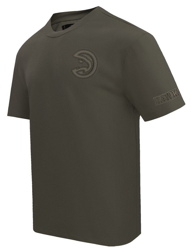 Pro Standard Men's Atlanta Hawks Taupe Neutral Drop Shoulder Short Sleeve T-Shirt