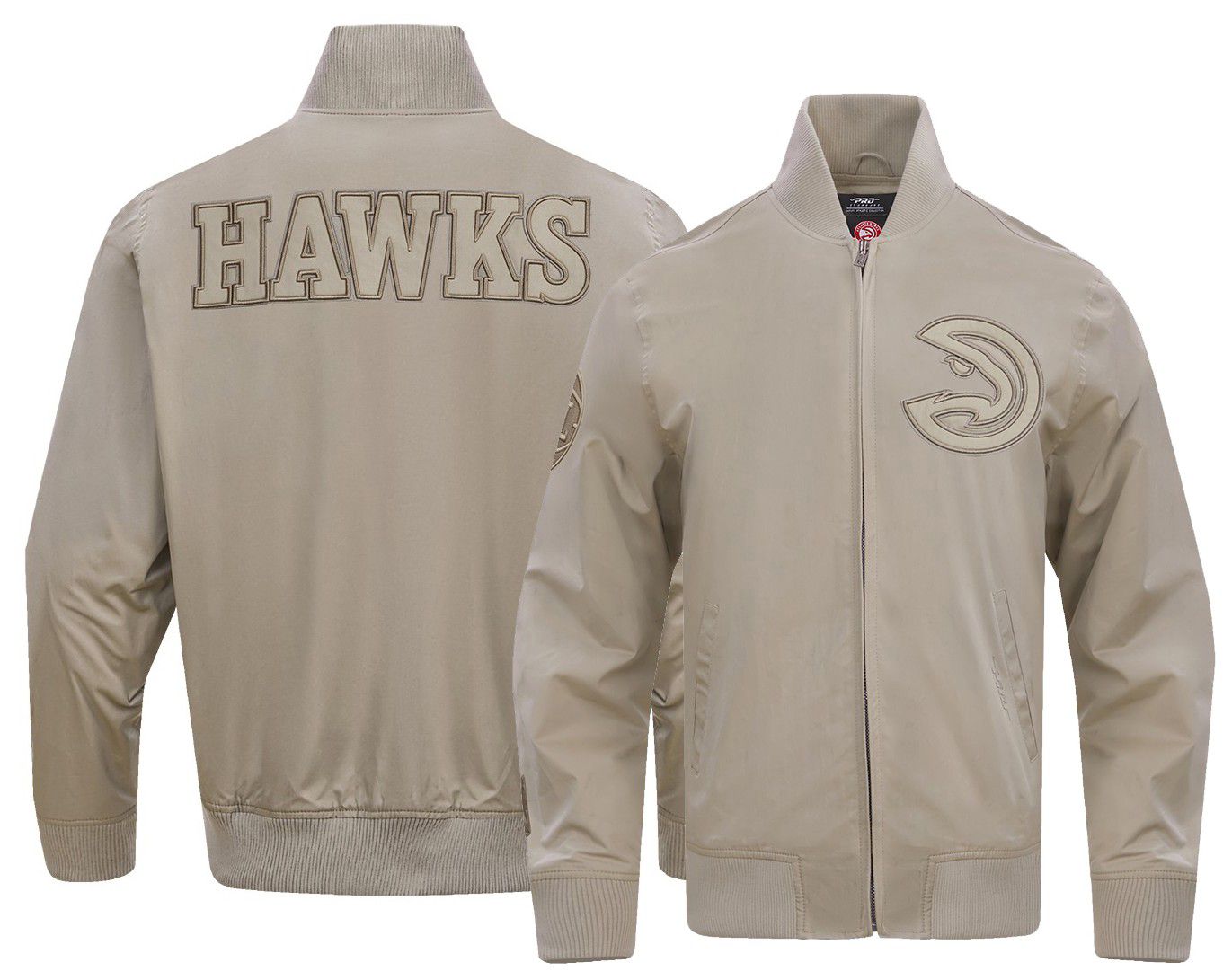 Pro Standard Men's Atlanta Hawks Taupe Neutral Twill Jacket