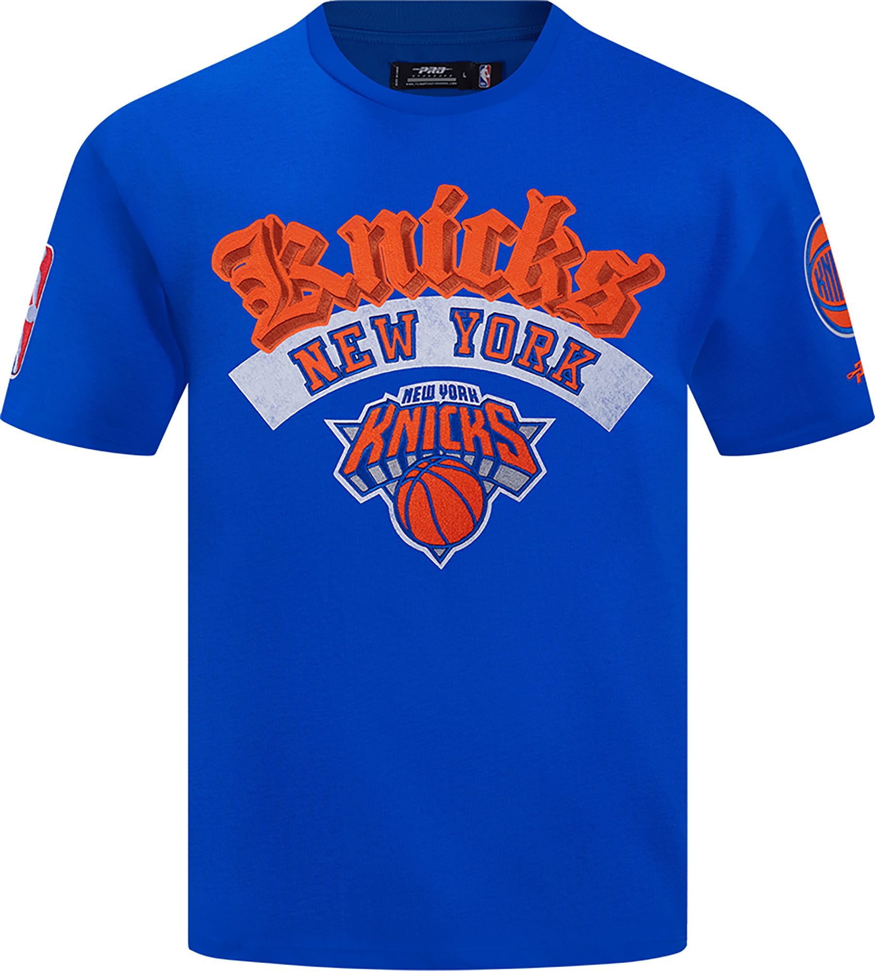 Pro Standard Men's New York Knicks Blue Best Of Drop Shoulder T-Shirt