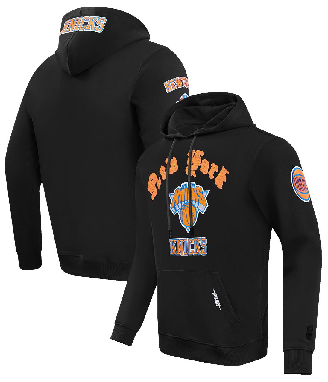Pro Standard Men's New York Knicks Black Old English Fleece Hoodie
