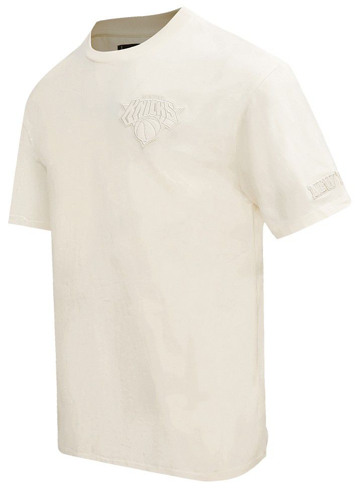 Pro Standard Men's New York Knicks Off White Neutral Drop Shoulder Short Sleeve T-Shirt