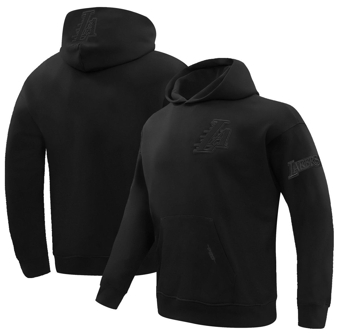 Pro Standard Men's Los Angeles Lakers Black Neutral Drop Shoulder Fleece Hoodie