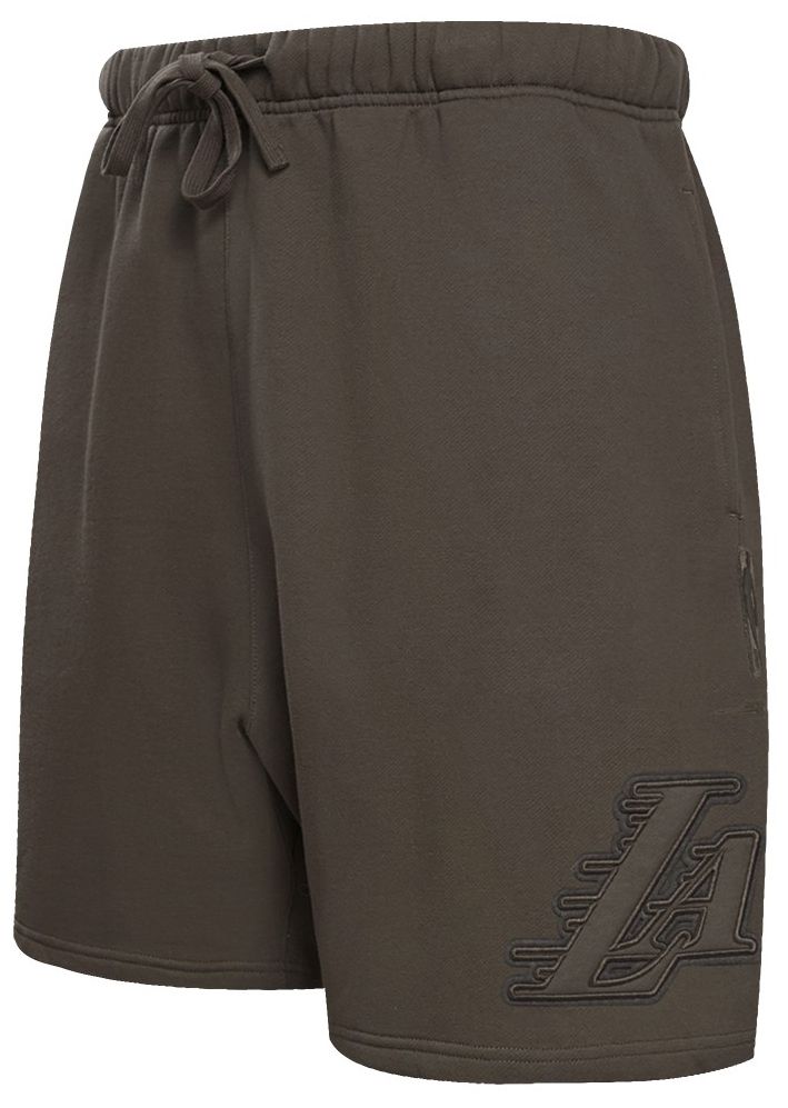 Pro Standard Men's Los Angeles Lakers Taupe Neutral Fleece Shorts
