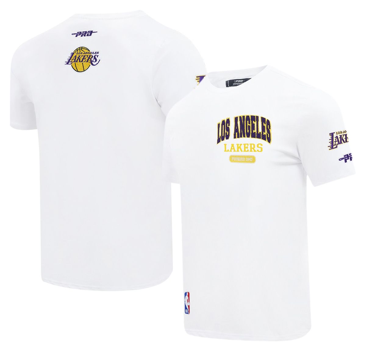 Pro Standard Men's Los Angeles Lakers White City Arch T-Shirt