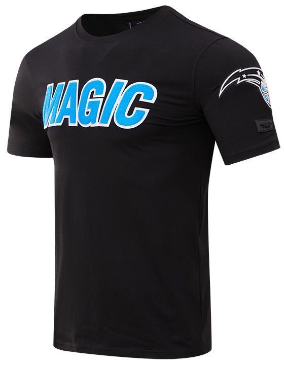 Pro Standard Men's Orlando Magic Black Classic Chenille T-Shirt