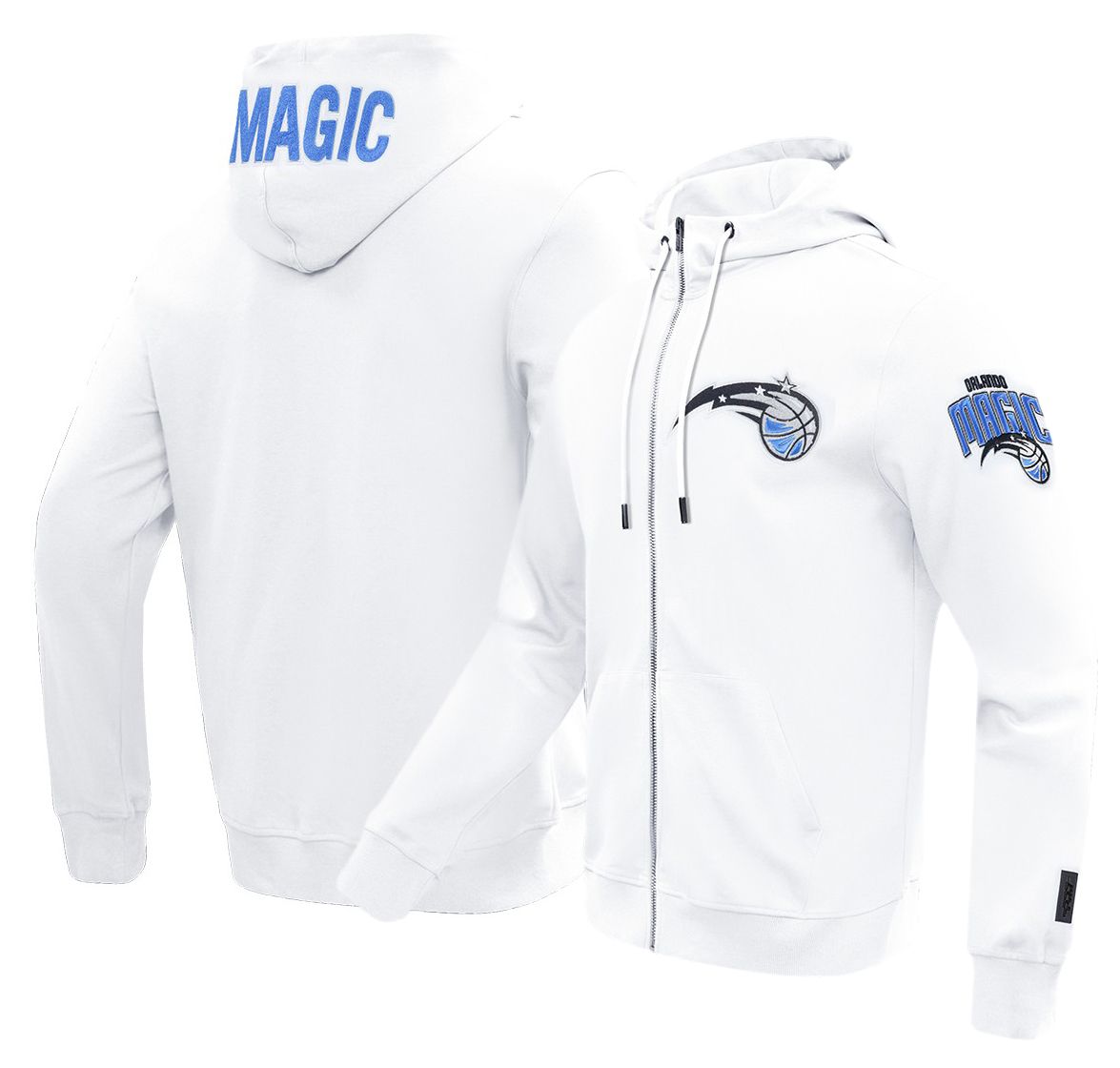 Pro Standard Men's Orlando Magic White Classic Chenille Full Zip Hoodie