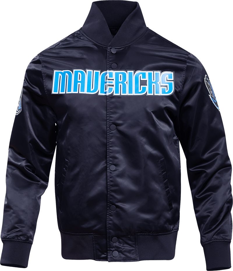 Pro Standard Men's Dallas Mavericks Navy Logo Satin Jacket