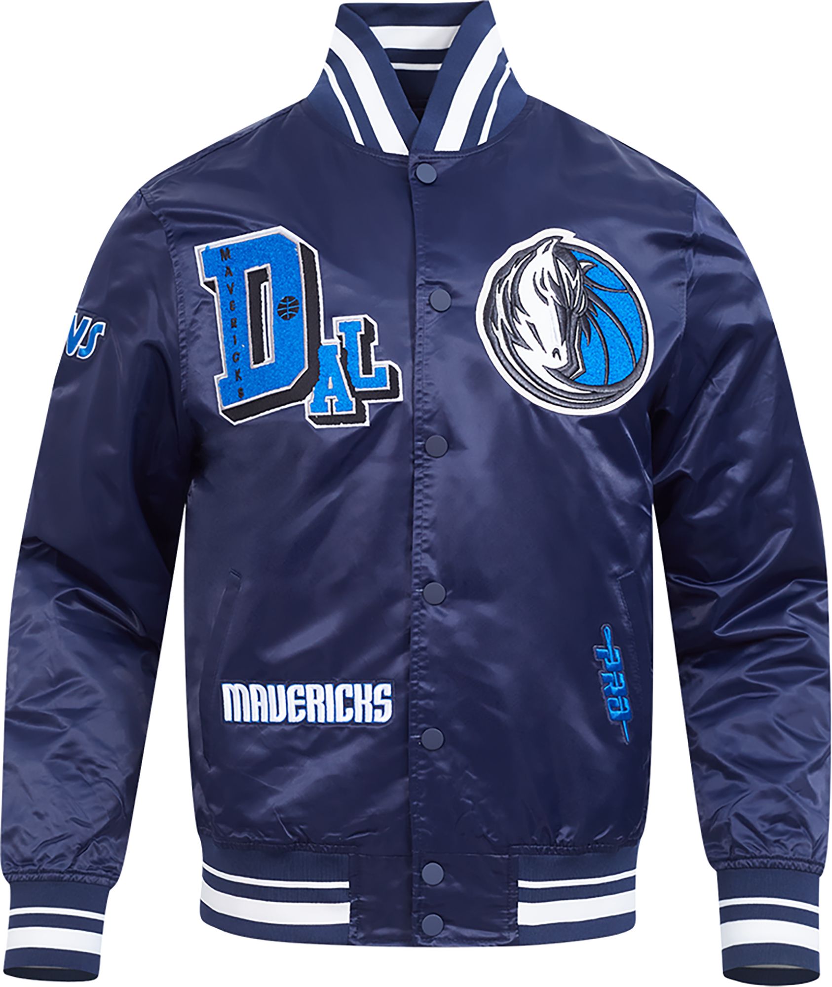 Pro Standard Men's Dallas Mavericks Navy Best of Satin Jacket