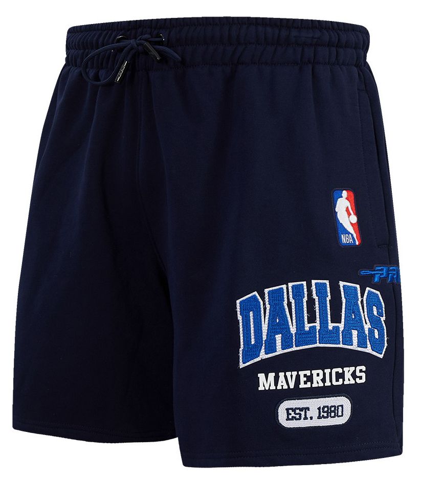 Pro Standard Men's Dallas Mavericks Navy City Arch Fleece Short