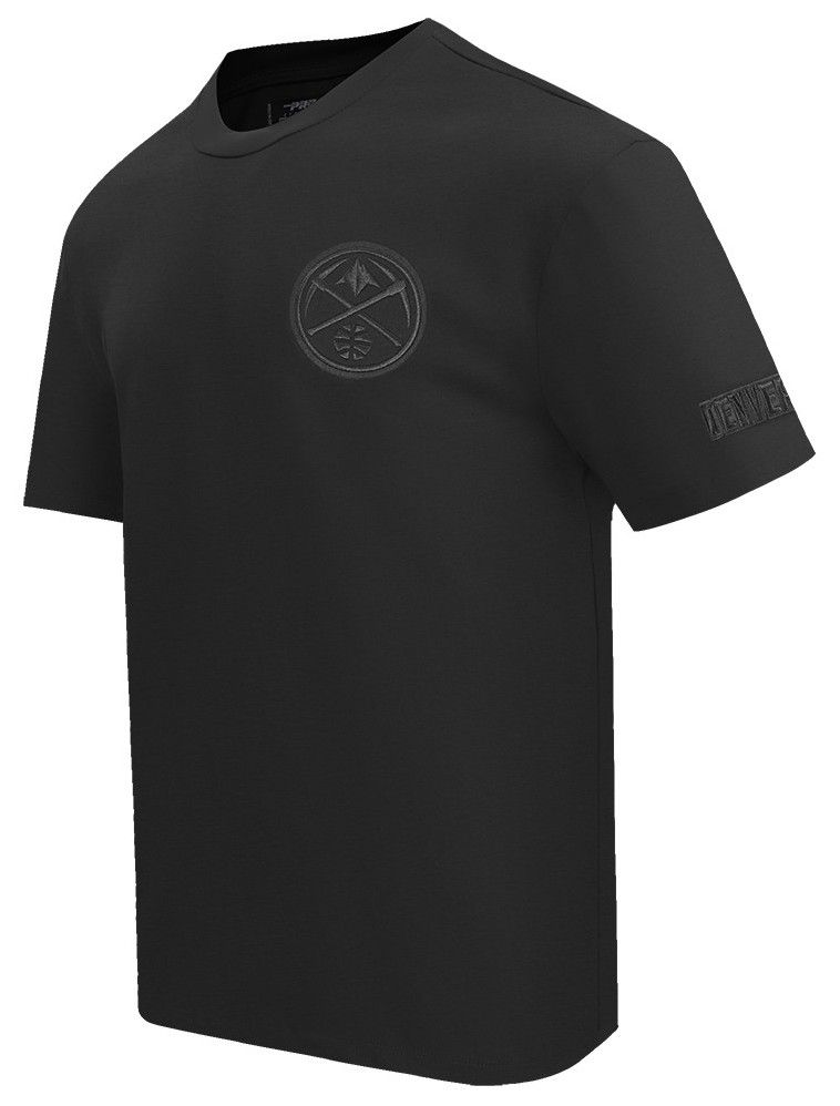 Pro Standard Men's Denver Nuggets Black Neutral Drop Shoulder Short Sleeve T-Shirt