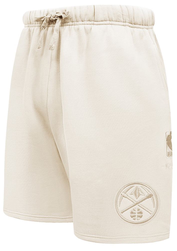 Pro Standard Men's Denver Nuggets Off-White Neutral Fleece Shorts