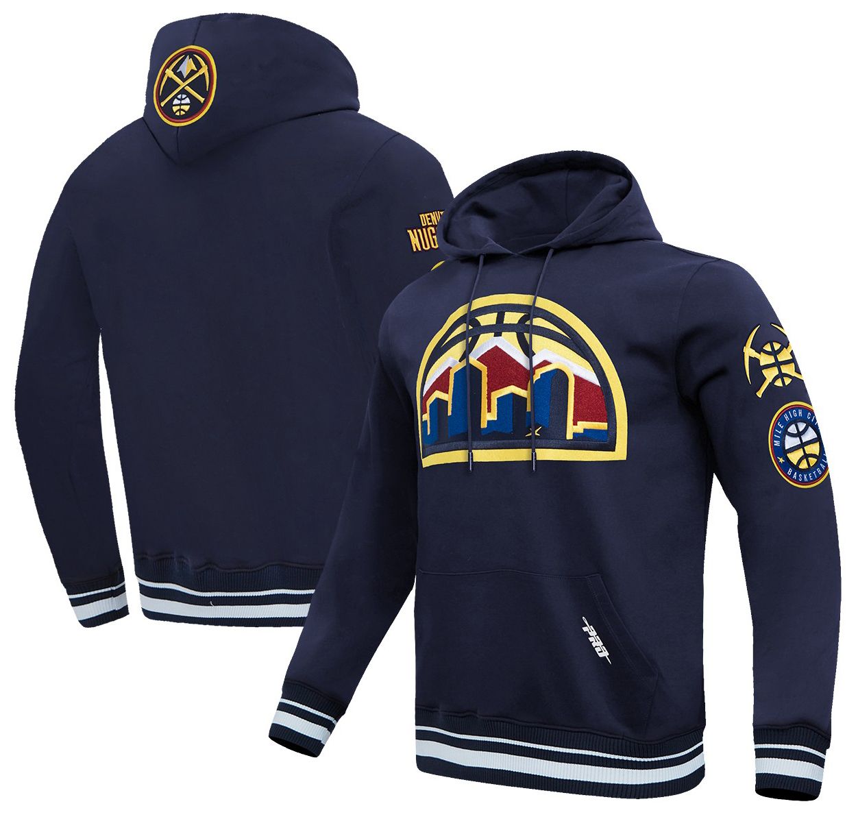 Pro Standard Men's Denver Nuggets Navy Classic Rib Hoodie