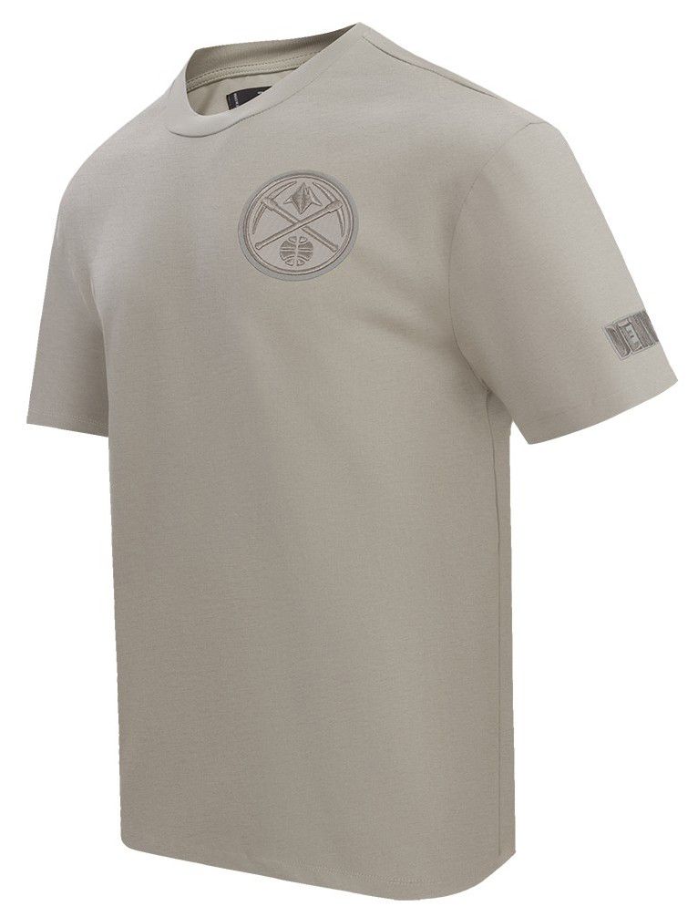 Pro Standard Men's Denver Nuggets Taupe Neutral Drop Shoulder Short Sleeve T-Shirt