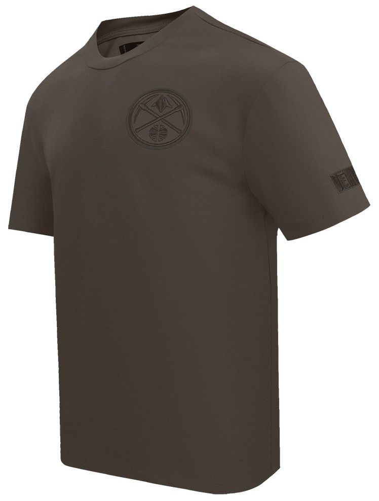 Pro Standard Men's Denver Nuggets Taupe Neutral Drop Shoulder Short Sleeve T-Shirt