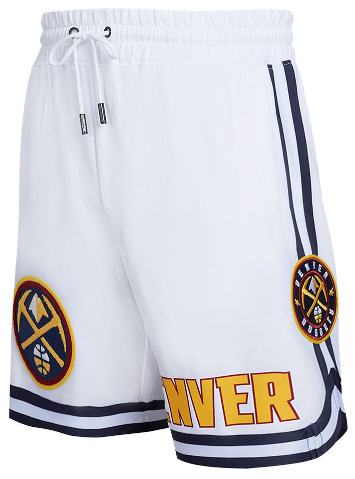 Pro Standard Men's Denver Nuggets White Classic Chenille Shorts