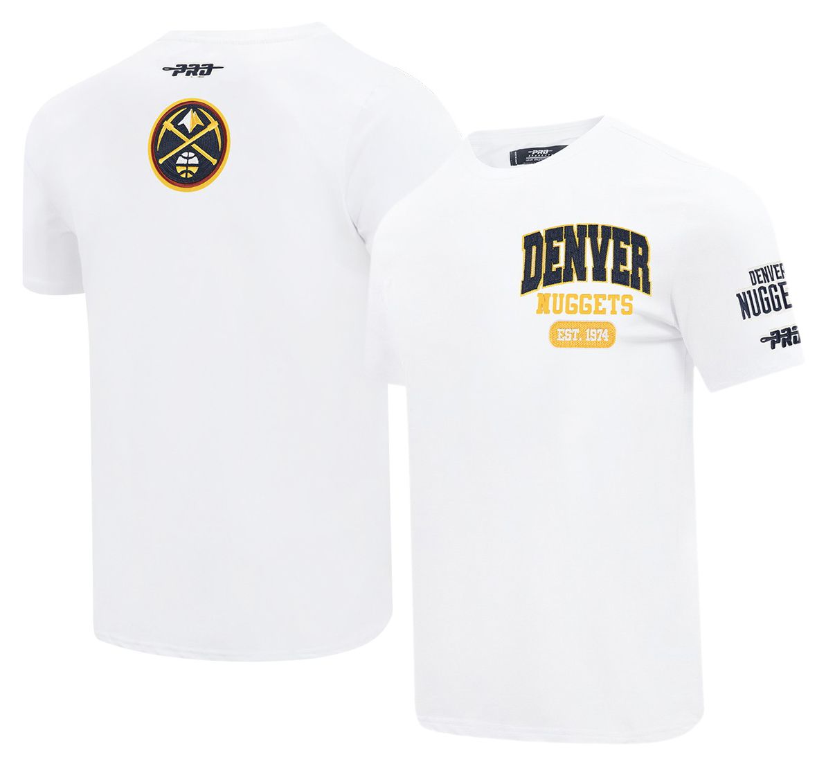 Pro Standard Men's Denver Nuggets White City Arch T-Shirt