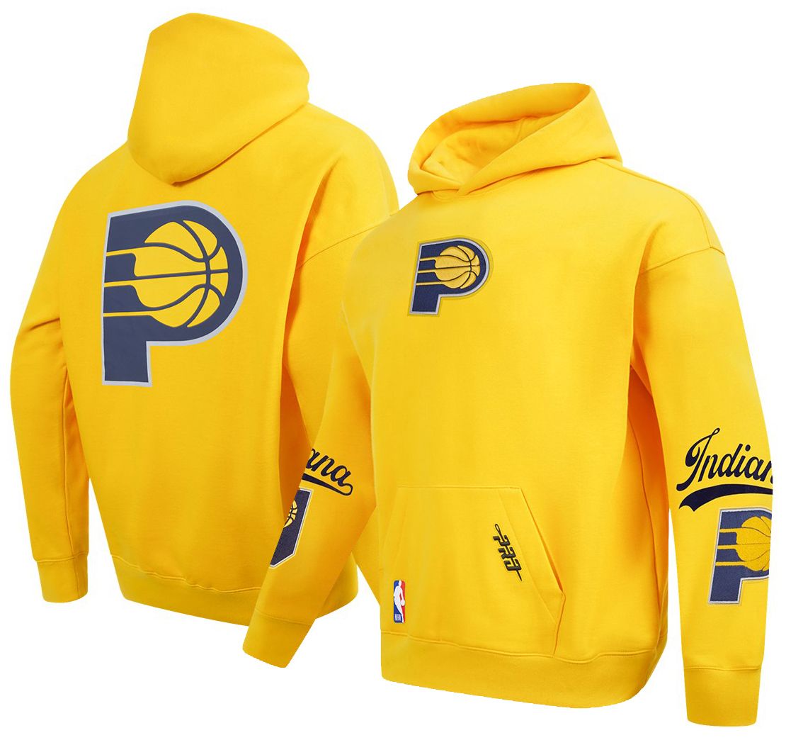 Pro Standard Men's Indiana Pacers Yellow Living Large Hoodie