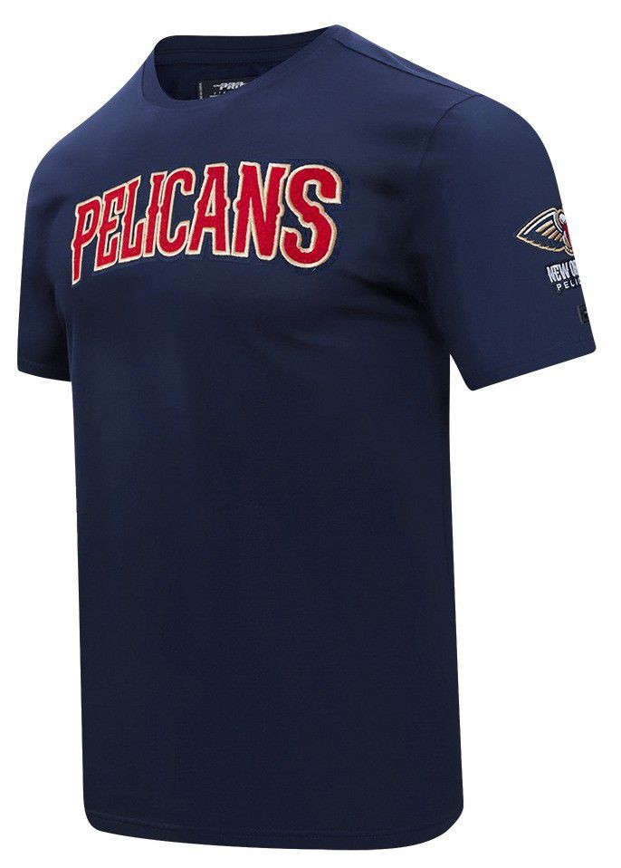 Pro Standard Men's New Orleans Pelicans Navy Classic Chenille T-Shirt