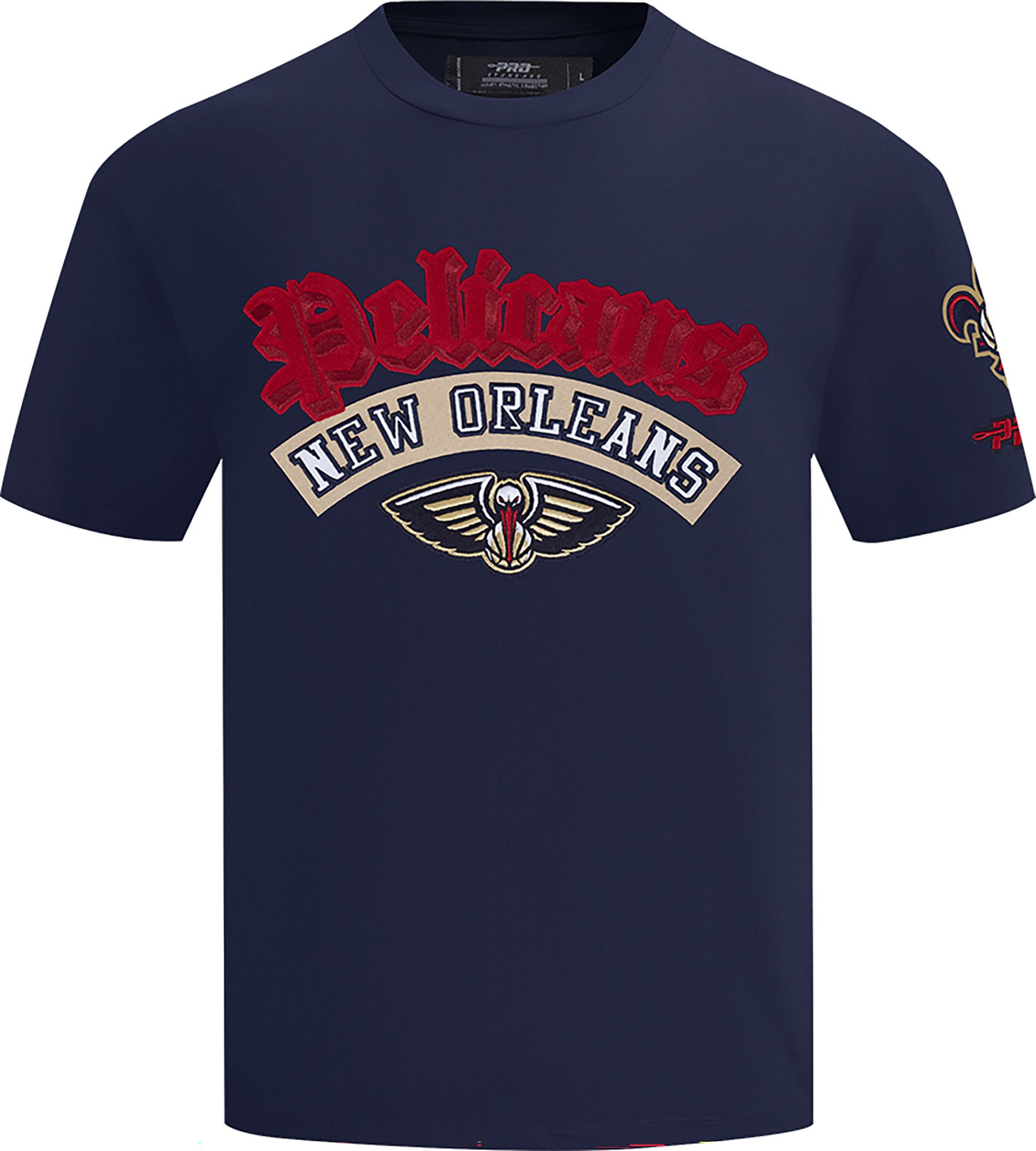 Pro Standard Men's New Orleans Pelicans Navy Best Of Drop Shoulder T-Shirt