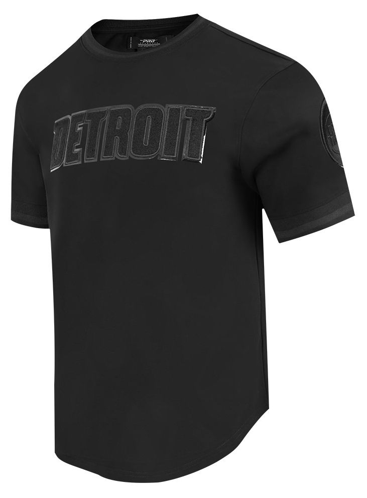Pro Standard Men's Detroit Pistons Triple Black Short Sleeve T-Shirt
