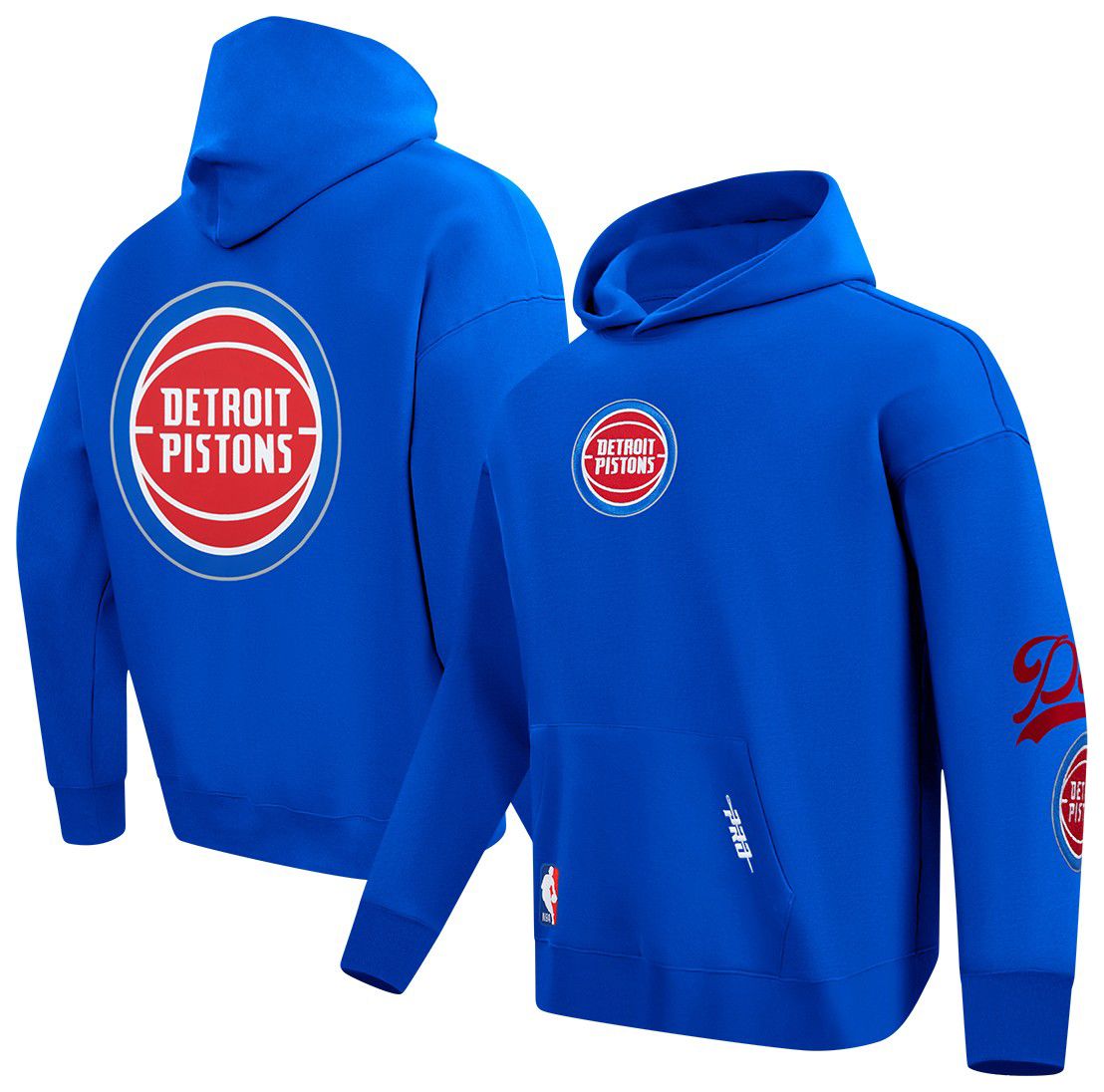 Pro Standard Men's Detroit Pistons Blue Living Large Hoodie