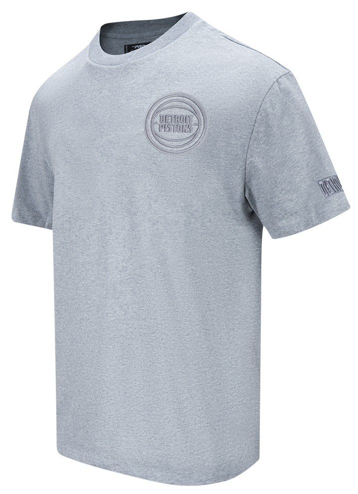 Pro Standard Men's Detroit Pistons Gray Neutral Drop Shoulder Short Sleeve T-Shirt