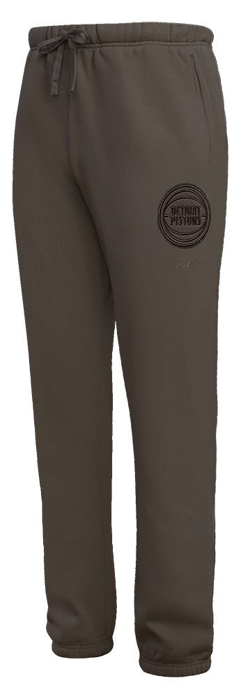 Pro Standard Men's Detroit Pistons Taupe Neutral Fleece Sweatpants