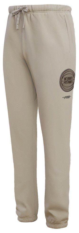 Pro Standard Men's Detroit Pistons Taupe Neutral Fleece Sweatpants