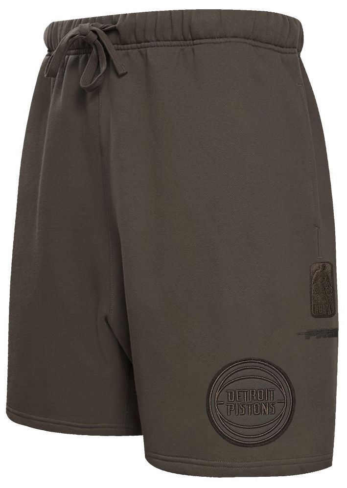 Pro Standard Men's Detroit Pistons Taupe Neutral Fleece Shorts