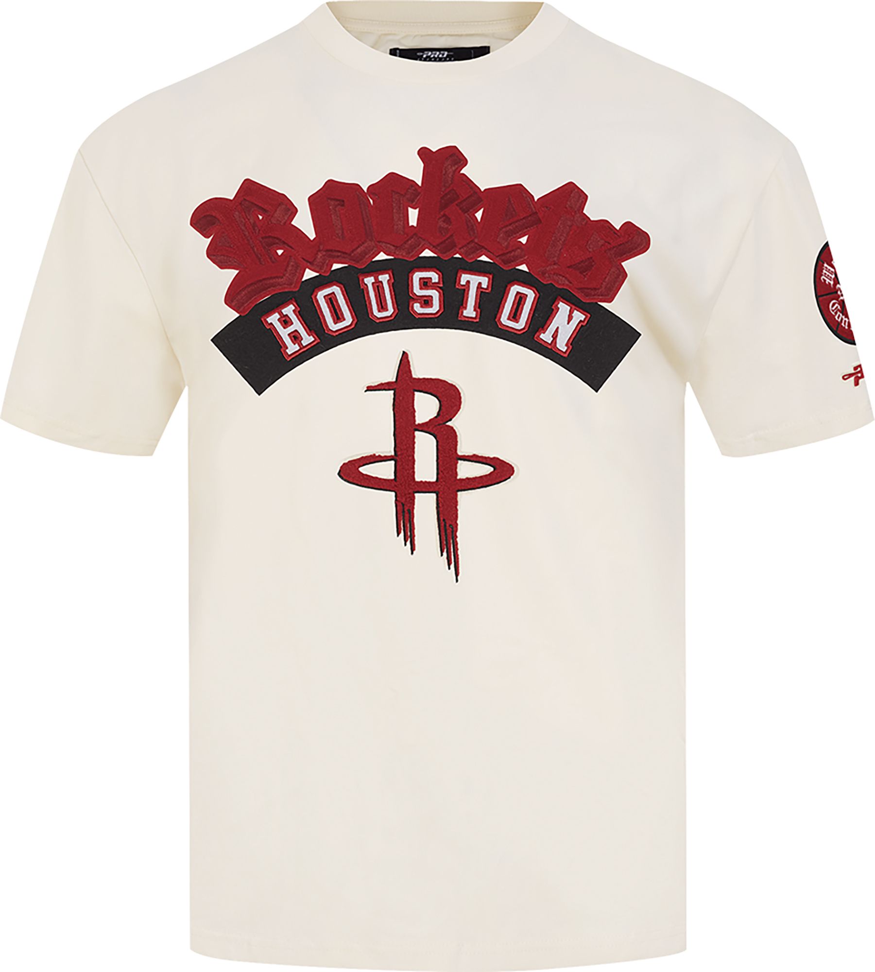 Pro Standard Men's Houston Rockets Cream Best Of Drop Shoulder T-Shirt