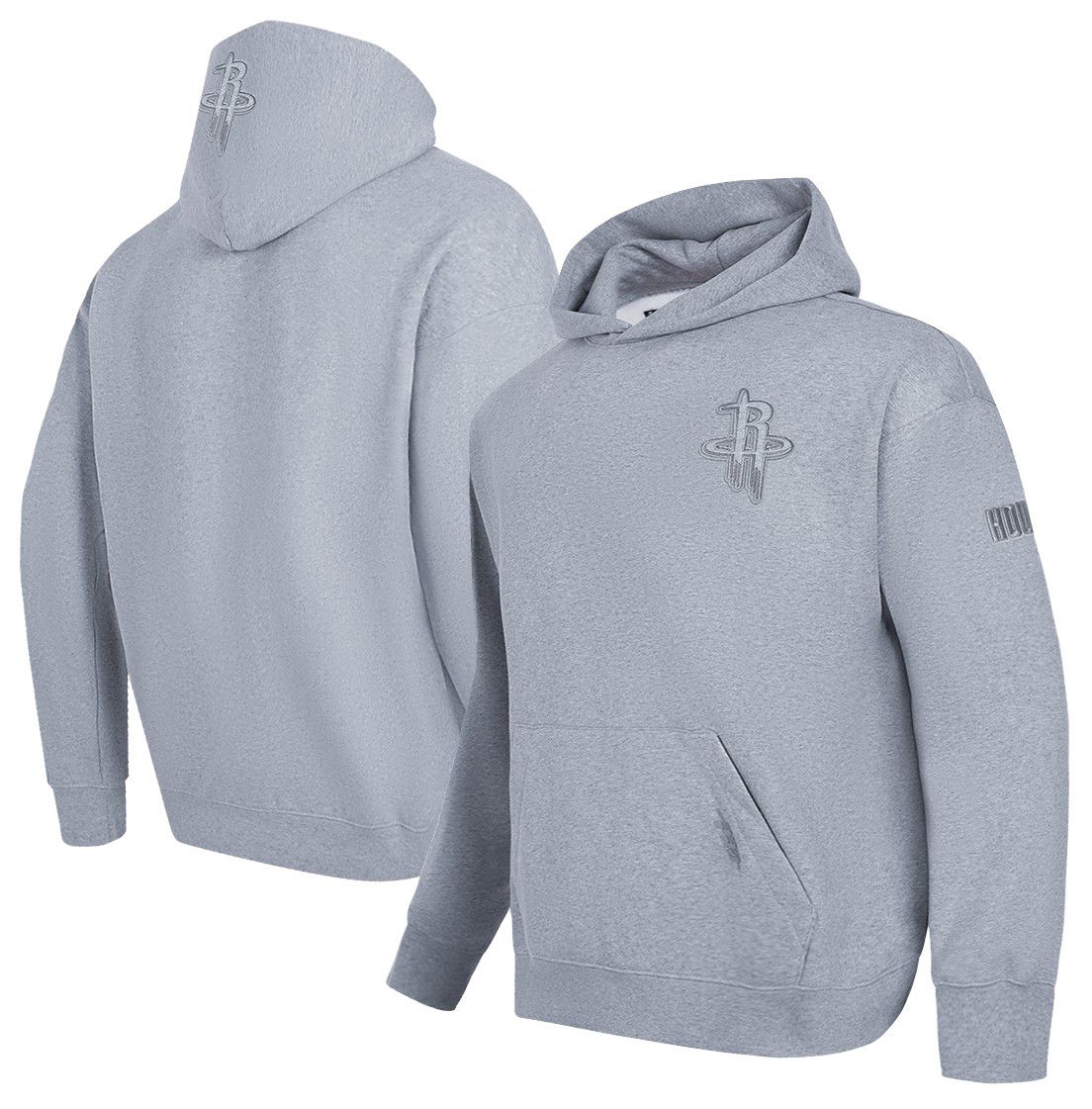 Pro Standard Men's Houston Rockets Grey Neutral Drop Fleece Hoodie