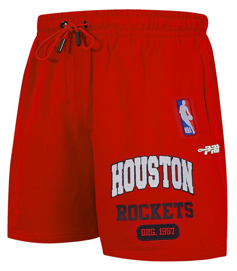Pro Standard Men's Houston Rockets Red City Arch Fleece Short
