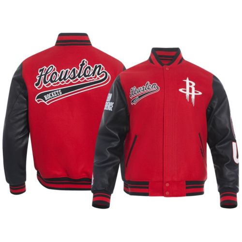 Pro Standard Men's Houston Rockets Red City Arch 1/4 Zip Pullover