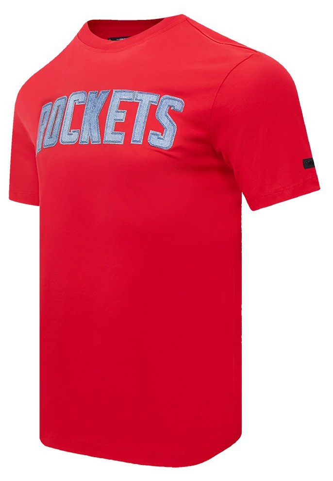 Pro Standard Men's Houston Rockets Red Varsity Blues Short Sleeve T-Shirt