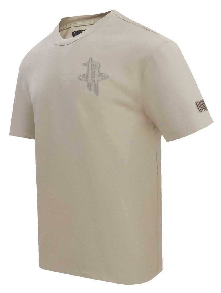 Pro Standard Men's Houston Rockets Taupe Neutral Drop Shoulder Short Sleeve T-Shirt