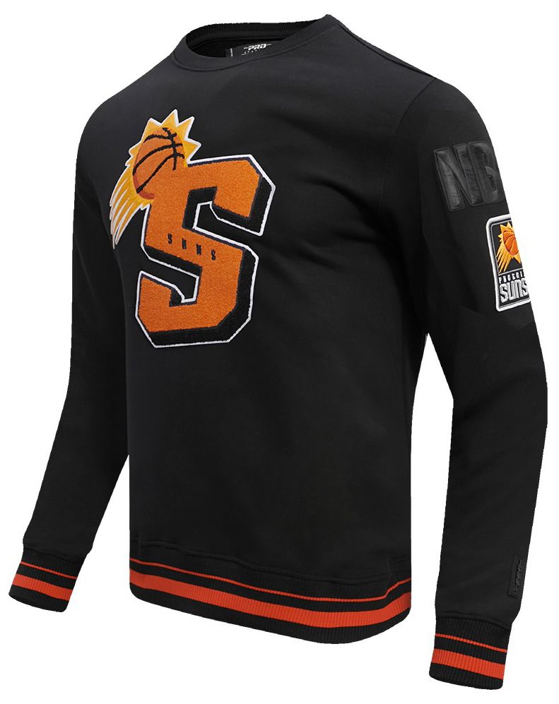 Pro Standard Men's Phoenix Suns Black Rib Mash Up Fleece Pullover Hoodie