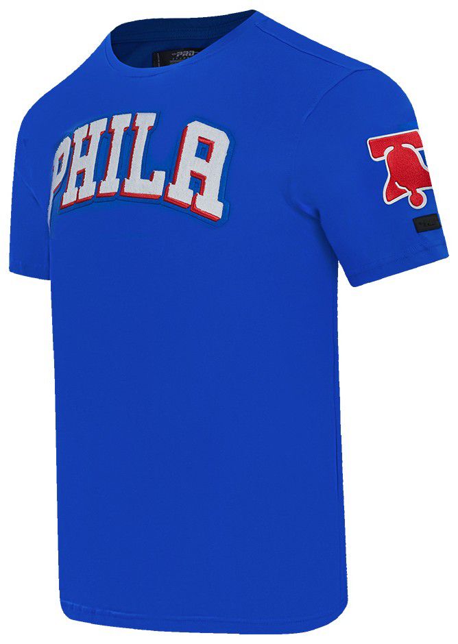 Pro Standard Men's Philadelphia 76ers Blue Classic Chenille T-Shirt