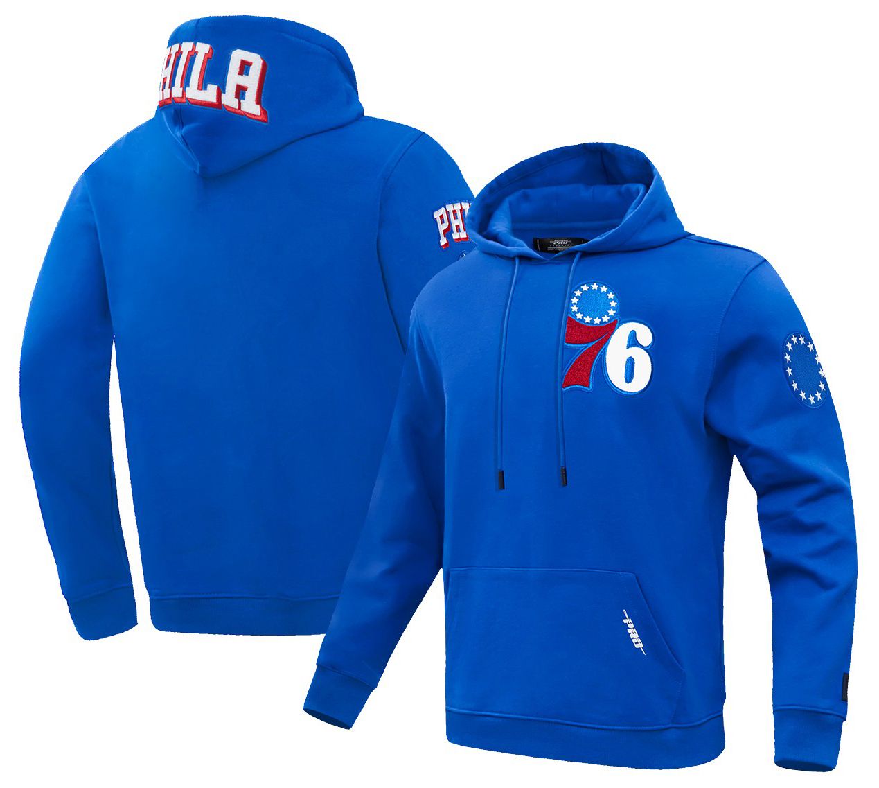 Pro Standard Men's Philadelphia 76ers Blue Classic Chenille Pullover Hoodie