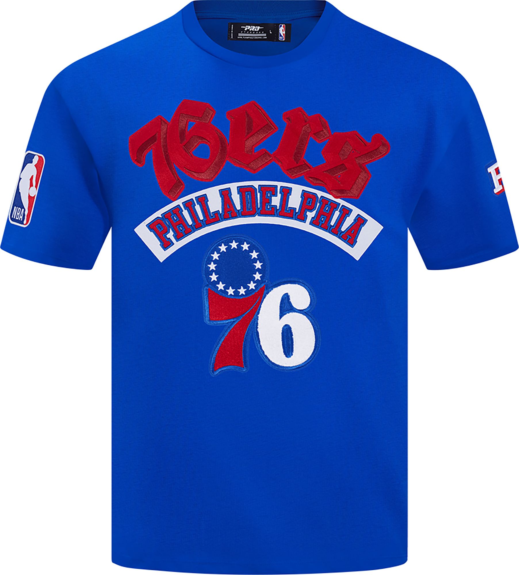 Pro Standard Men's Philadelphia 76ers Blue Best Of Drop Shoulder T-Shirt