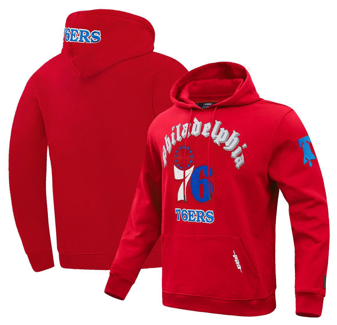 Pro Standard Men's Philadelphia 76ers Red Old English Fleece Hoodie