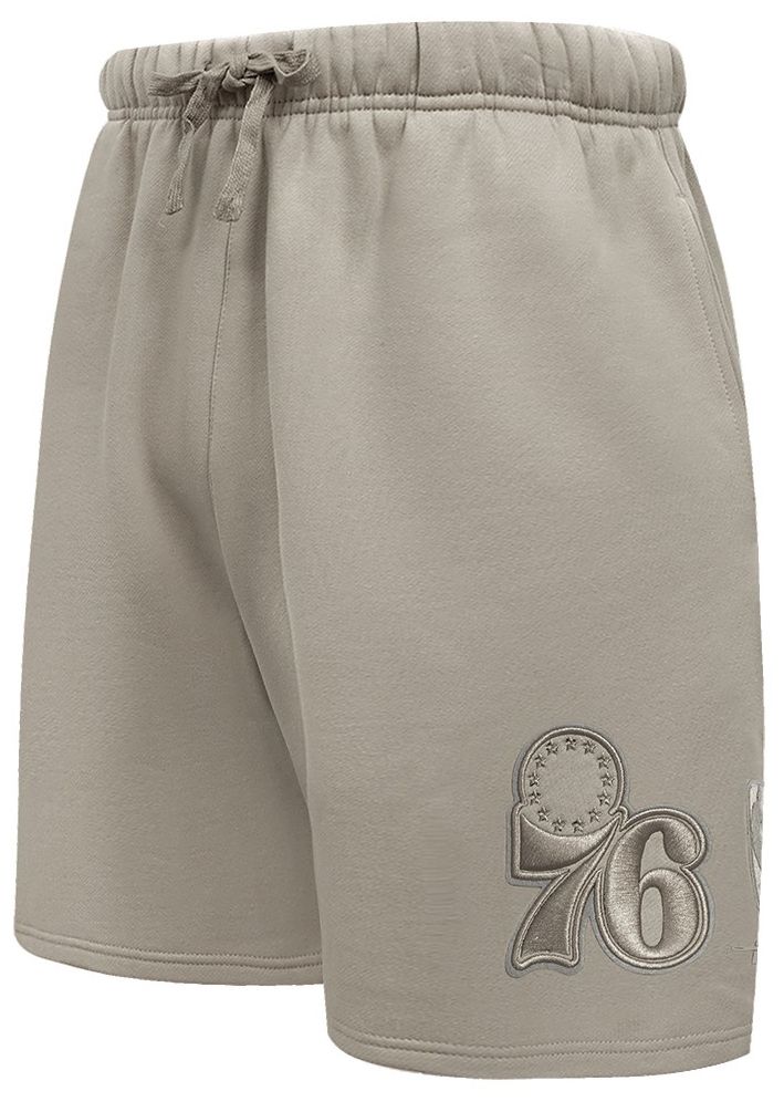 Pro Standard Men's Philadelphia 76ers Taupe Neutral Fleece Shorts