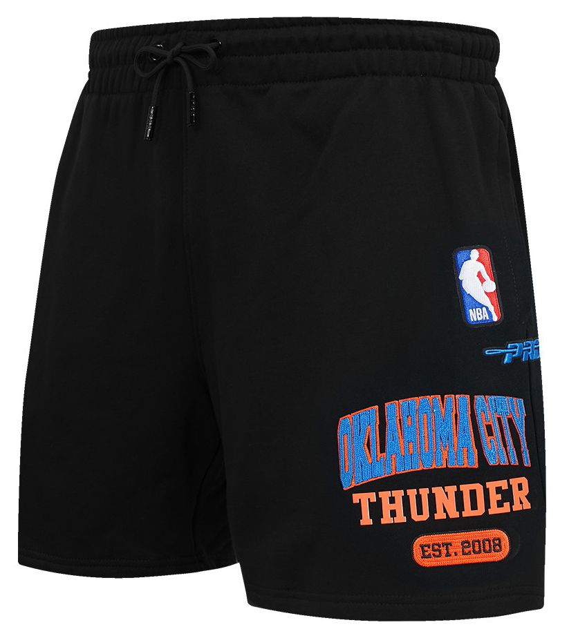 Pro Standard Men's Oklahoma City Thunder Black City Arch Fleece Short