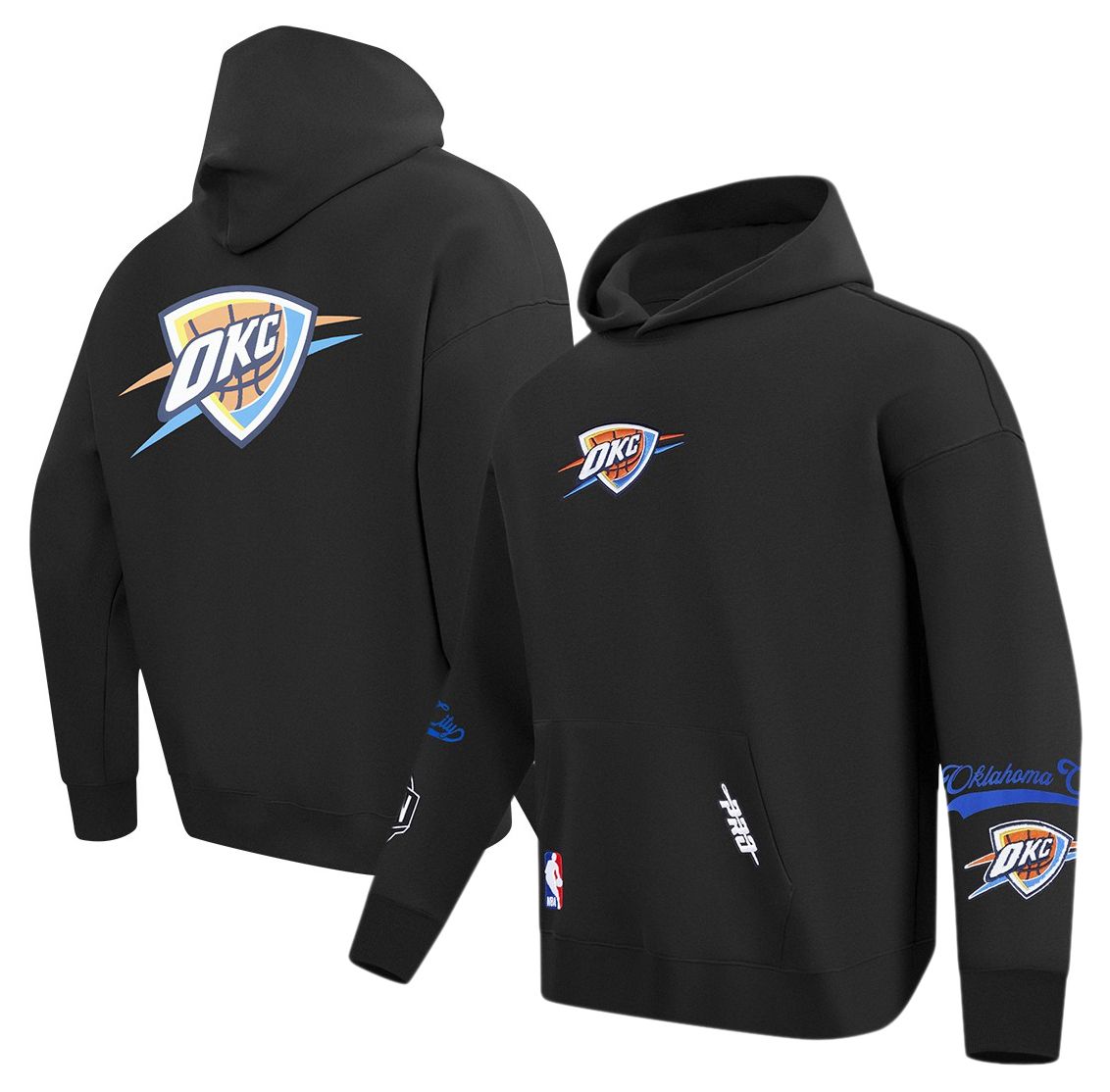 Pro Standard Men's Oklahoma City Thunder Black Living Large Hoodie