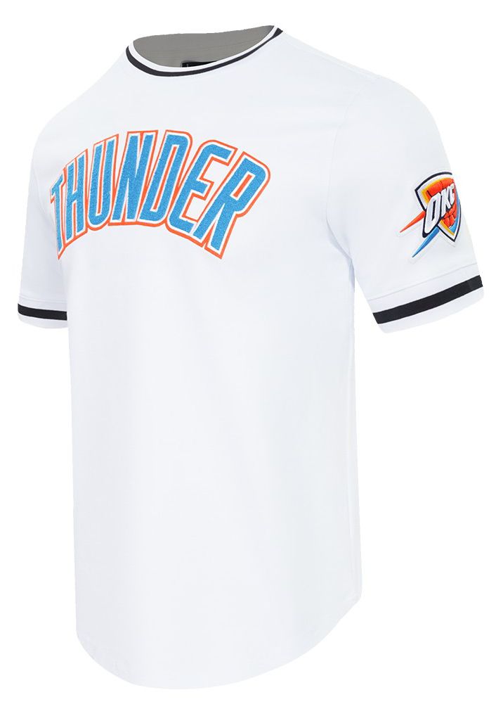 Pro Standard Men's Oklahoma City Thunder White Classic Chenille T-Shirt