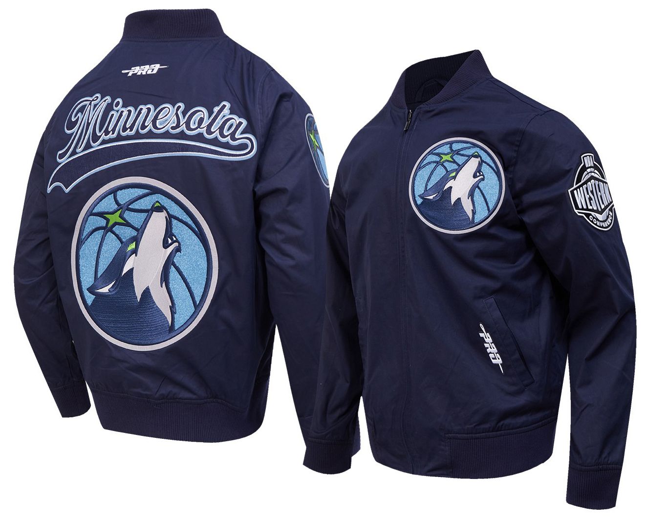 Pro Standard Men's Minnesota Timberwolves Navy Living Large Jacket