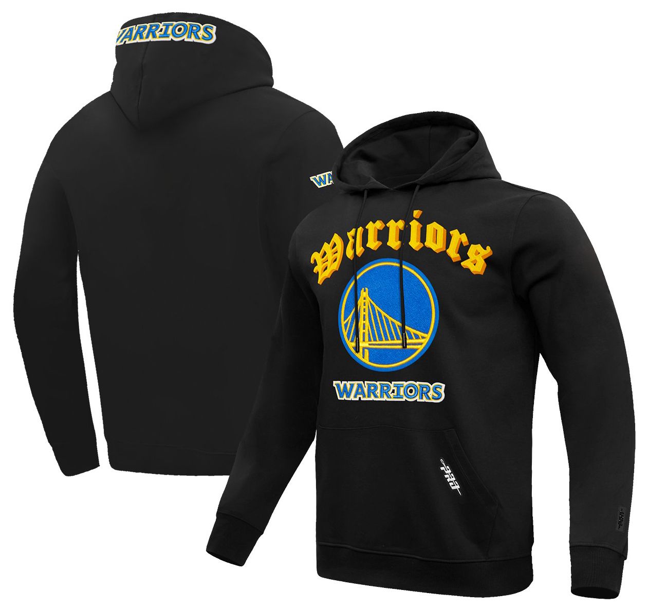 Pro Standard Men's Golden State Warriors Black Old English Fleece Pullover Hoodie