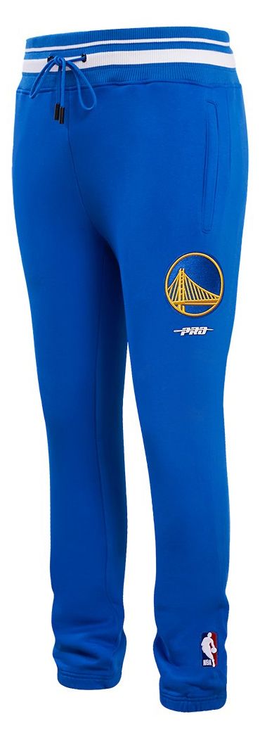 Pro Standard Men's Golden State Warriors Blue Script Tail Rib Fleece Sweatpants