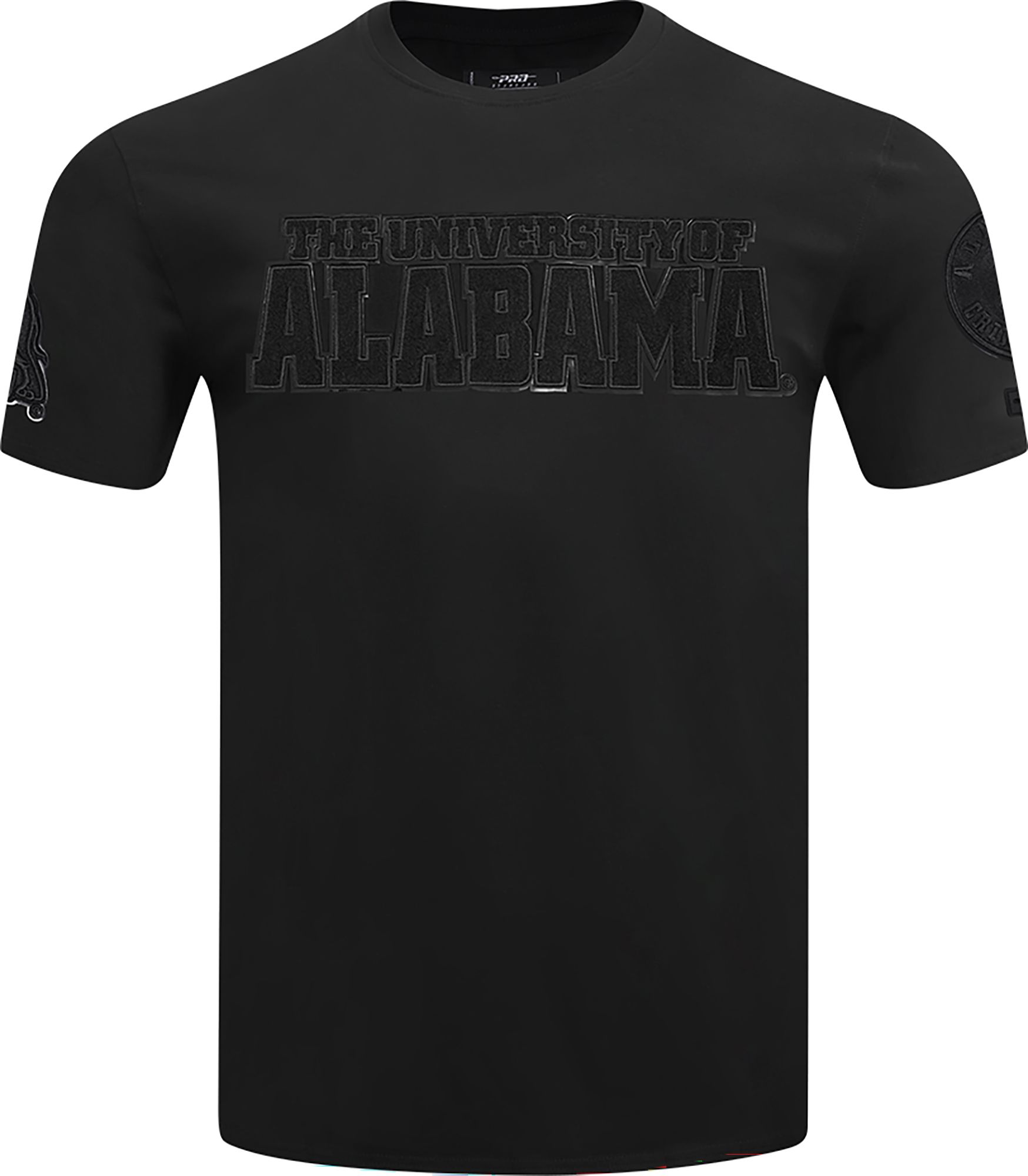 Pro Standard Men's Alabama Crimson Tide Black Triple Black Short Sleeve T-Shirt