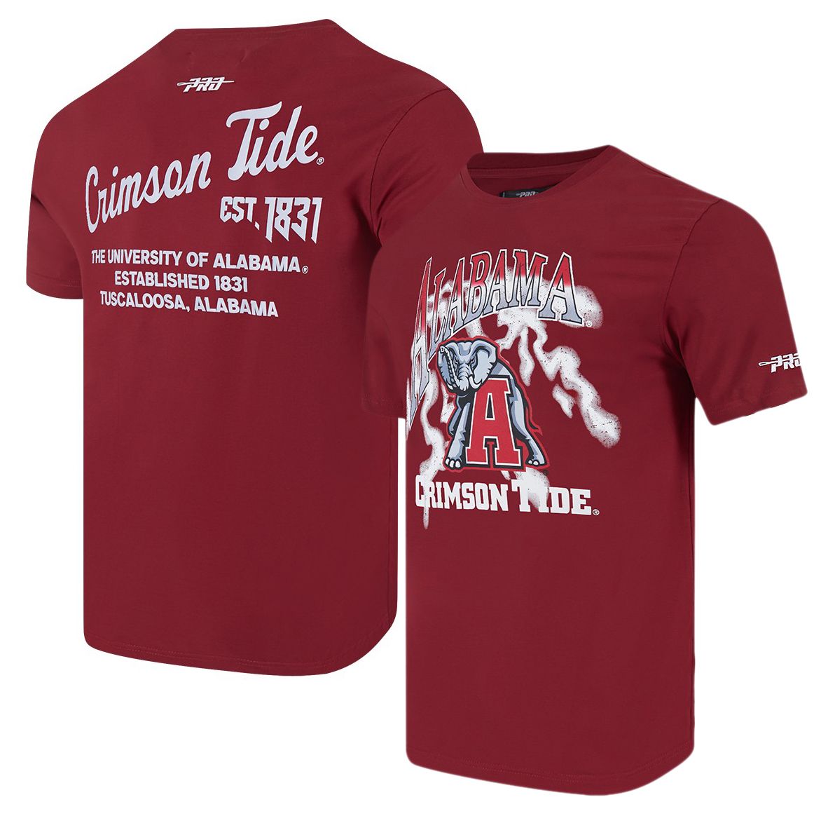 Pro Standard Men's Alabama Crimson Tide Red University Headliner T-Shirt